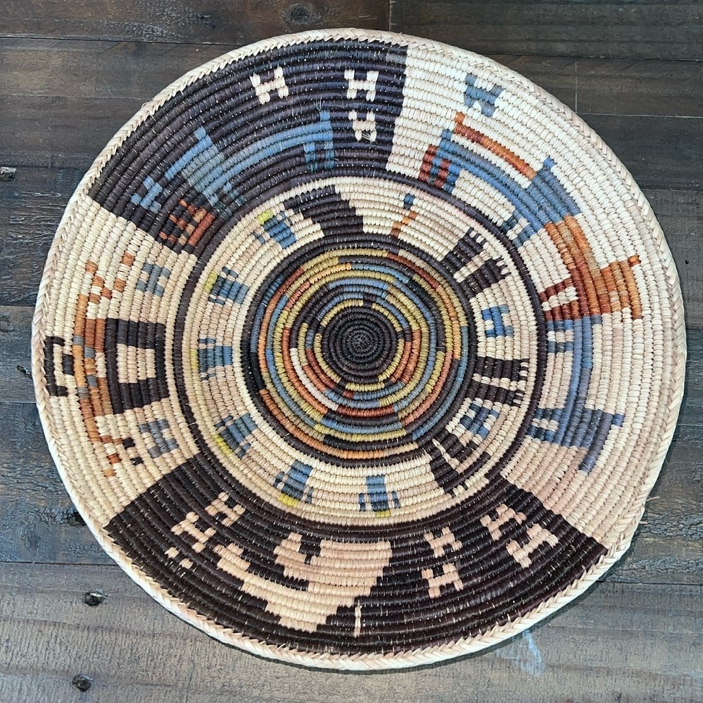 EUC Native American Style reproduction Basket 14”